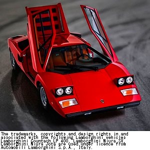 ジール特注1/43 ランボルギーニ カウンタック 12本マフラー仕様【超