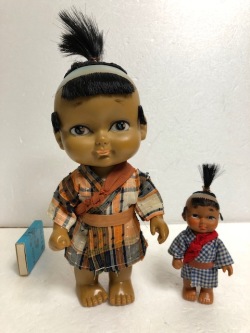 2体セット☆昭和レトロ☆大五郎☆子連れ狼☆ソフビ人形 20．5cm