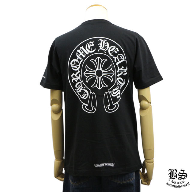 クロムハーツTシャツホースシューブラック|クロムハーツ通販専門店