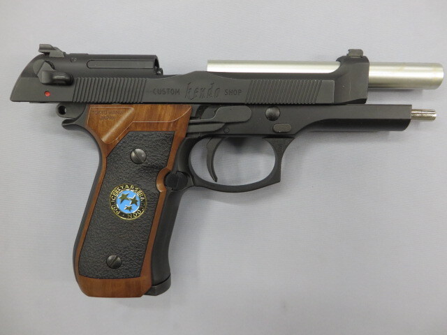 東京マルイM92F バイオ サムライエッジ予備マグ付ガスブロクローム