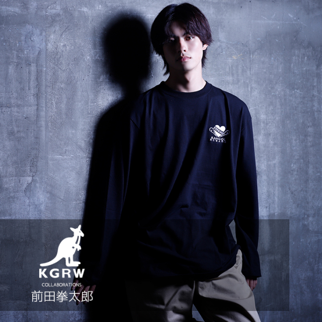 完全受注生産】 前田拳太郎×KANGOL REWARDコラボ企画！長袖Tシャツ