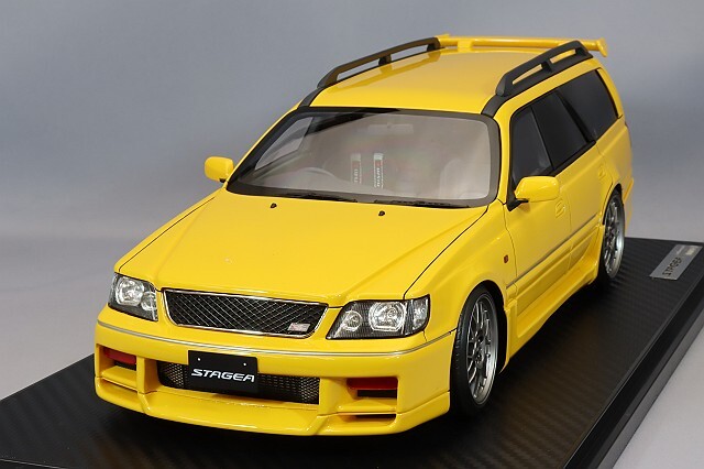 イグニッションモデル 1/18 日産 ステージア 260RS (WGNC34) イエロー