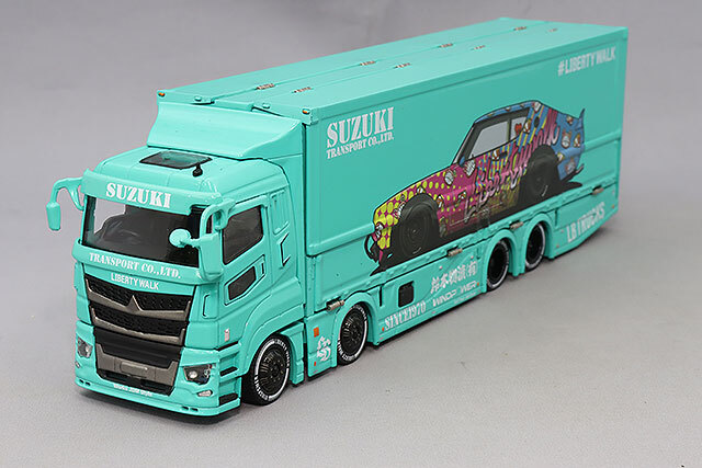 GCD三菱ふそう リバティーウォーク トラック ケンメリ仕様 1/64 LBWK
