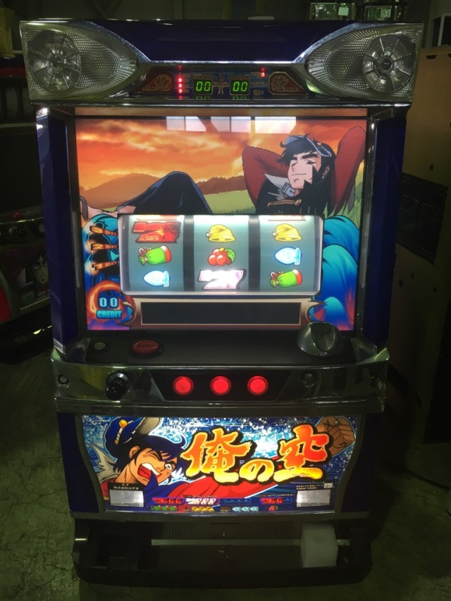 パチスロ実機】ロデオ☆『初代』俺の空【オートプレイ付不要機付】4号機