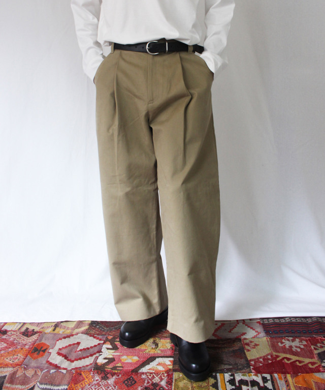 STUDIO NICHOLSON ベージュ チノパン M STUDIO NICHOLSON スタジオ