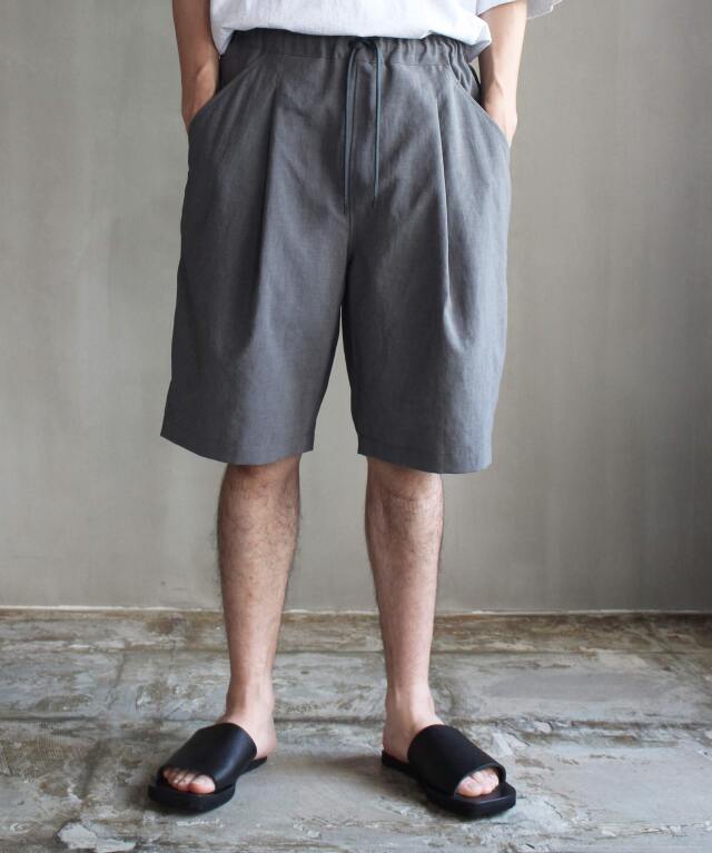 フォルメデエクスプレッション メンズニットサルエルパンツ チャコール