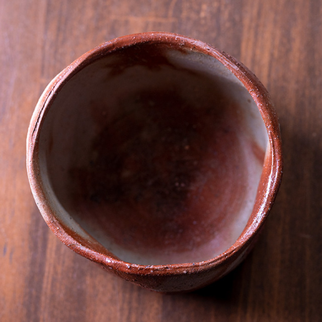 共箱付】備前焼緋襷茶碗（CR-048） 作家「クリストファーレイヴェン
