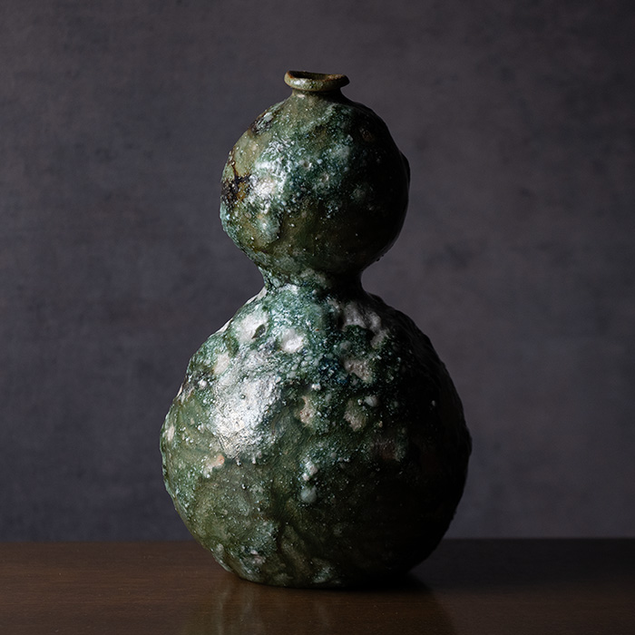 花器 | 丹波角花生「中」 (MS-118) 作家 「清水万佐年」