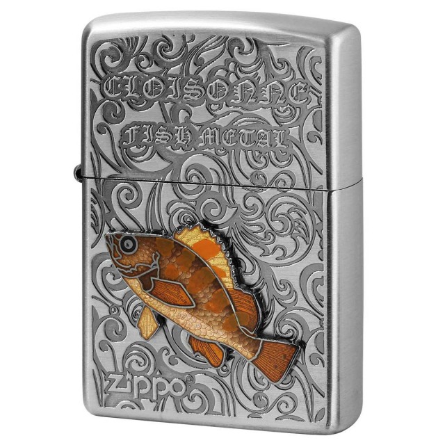 Zippo ジッポー 真鯛 ヴィンテージ 七宝メタル 海水魚 Vintage