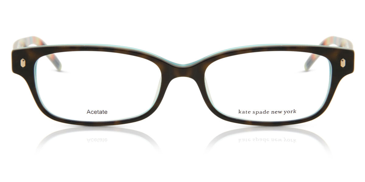 Kate Spade Lucyann X77 Tortoise Aqua Striped Eyeglasses