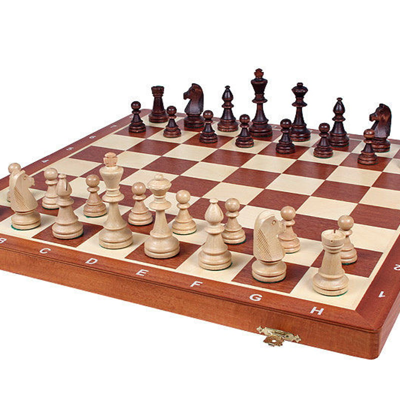 CHW43SET トーナメントチェスセットNO6(Lサイズ)52cmチェス盤 チェス
