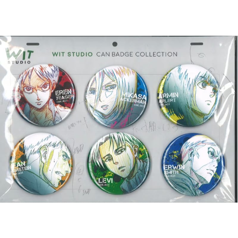4点セット/ミカサ WIT STUDIO 缶バッジ 購入 進撃の巨人 進撃の巨人