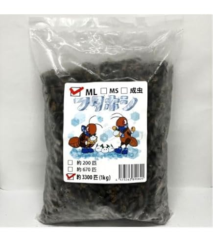 Amazon | 【邑楽ファーム・クール便発送】冷凍デュビア 成虫 1kg(約