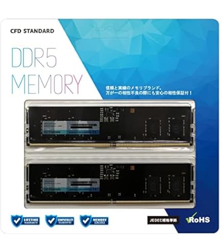 Amazon.co.jp: Kingston ValueRAM 32GB 5600MT/s DDR5 Non-ECC CL46