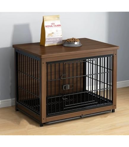 Amazon.co.jp: JSTTANC 犬用ゲージ 中小型犬用 アイアンウッド製造