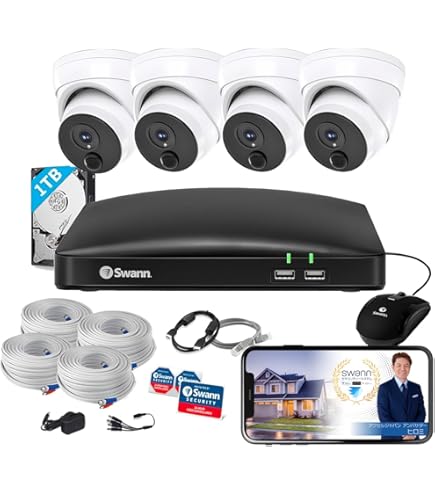 Amazon.co.jp: 【日本正規代理店】Swann セキュリティカメラ 4CH DVR