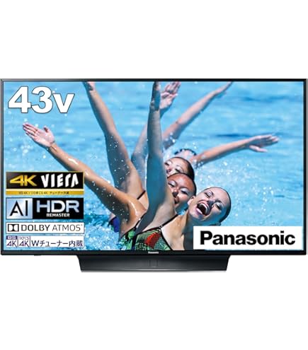 Amazon | パナソニック 43V型 液晶テレビ ビエラ TH-43DX750 4K USB