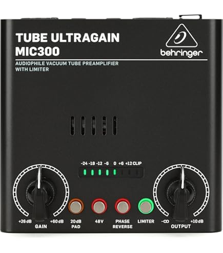 ULTRAGAIN PRO MIC2200 2ch 真空管 マイクプリアンプ 【公式通販】