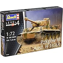 Amazon | ドイツレベル 1/72 ドイツ軍 6号戦車 タイガー1 プラモデル