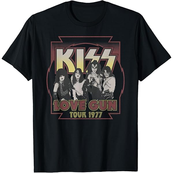 Amazon.com: KISS - Love Gun XXXV T-Shirt : Clothing, Shoes & Jewelry