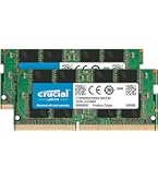 Crucial 16GB kit (8GBx2), 260-pin SODIMM, DDR4 PC4-19200, at