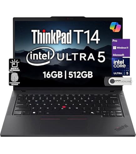 Amazon.com: Lenovo ThinkPad T14 Gen 5 – Intel Core Ultra 7 155U 14