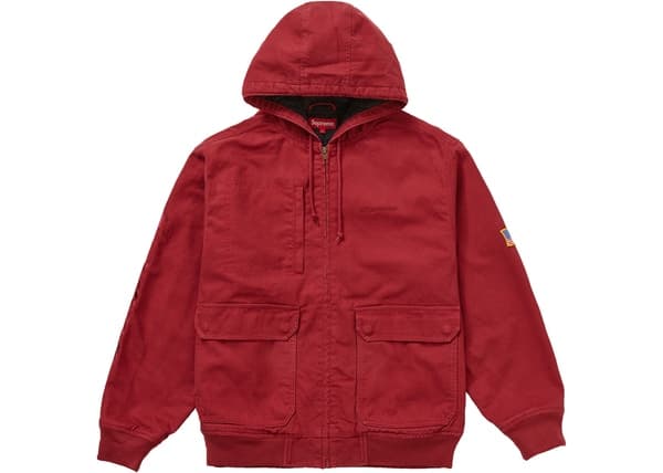 Supreme Canvas Hooded Work Jacket Red - StockX News