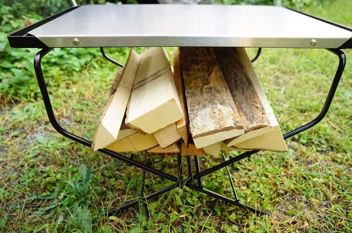 Hangi Out ステンレス三角アウトドアテーブル 楽天市場】アウトドア