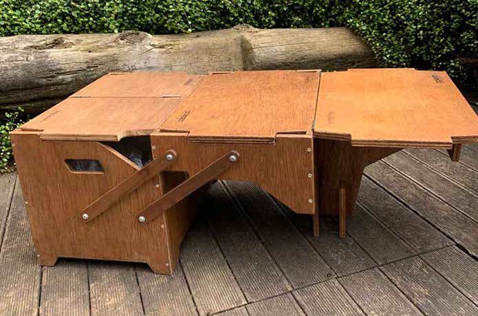 ギミック満載な収納ボックス「ECC BOX」がさらに進化！テーブルとして