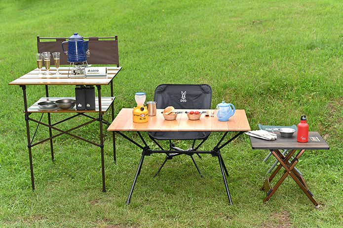 DOD ジミニーテーブル M キャンプ 新商品】DODから4種の新テーブル