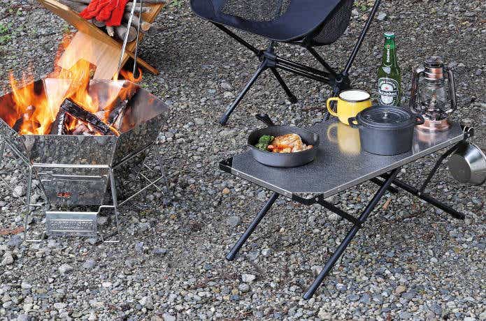 ほぼ未使用】 peak 焚き火テーブル ジカロテーブル ブラック Amazon