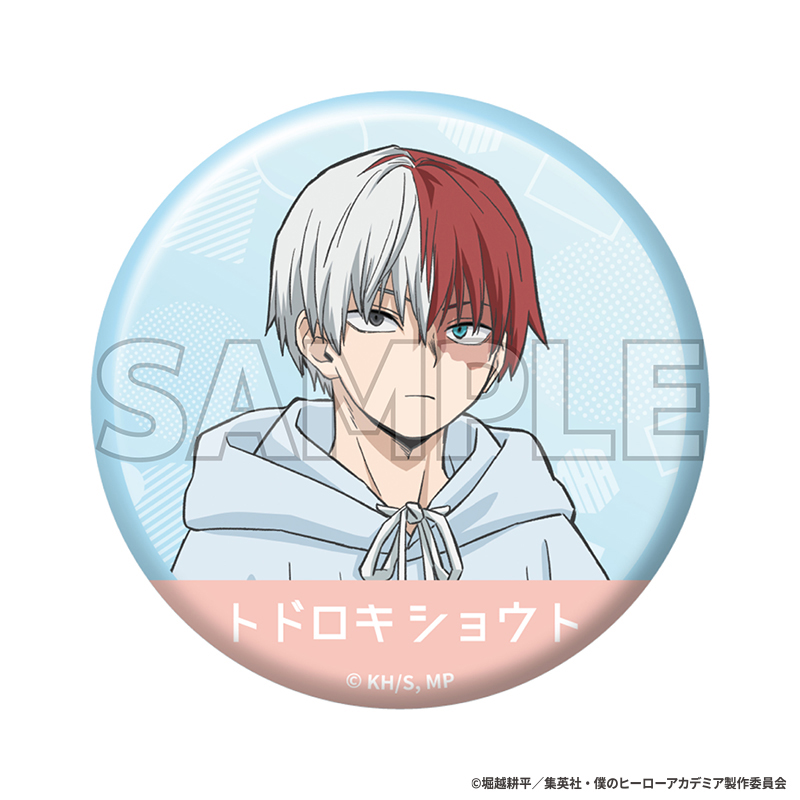 ヒロアカ Light color style 缶バッジ 轟焦凍 僕のヒーローアカデミア