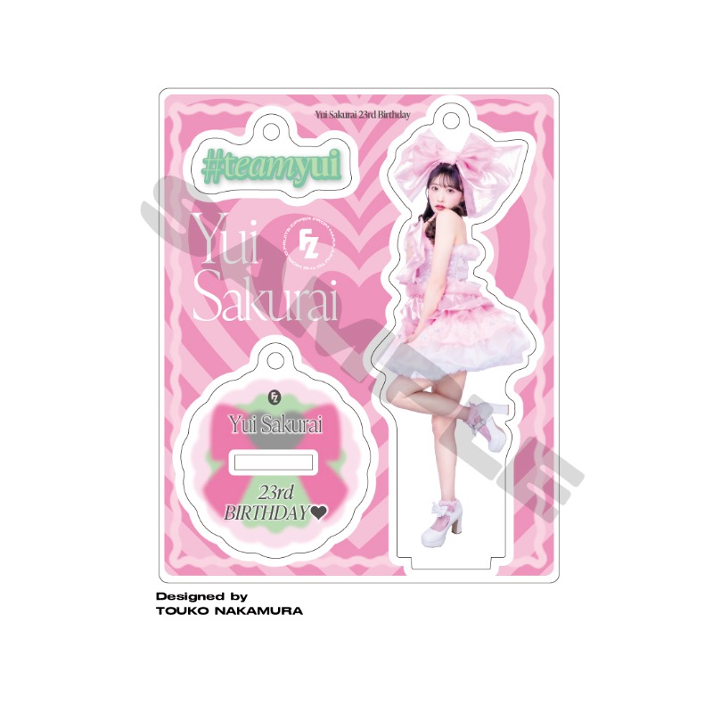 直筆サイン入り】櫻井優衣 生誕祭 グッズ アクリルパネル チェキ