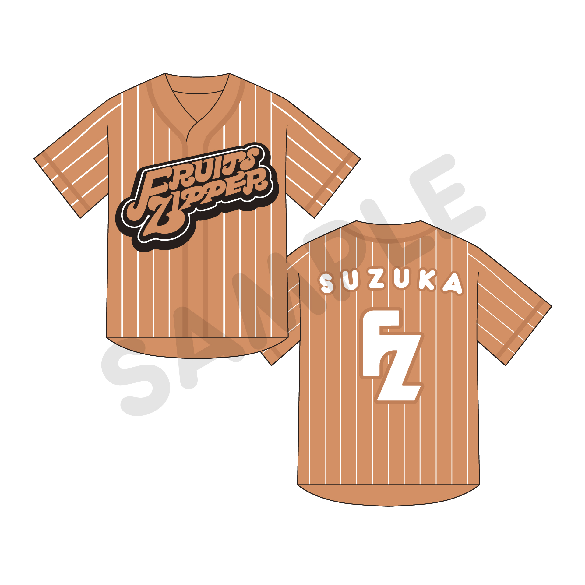FRUITS ZIPPER 鎮西寿々歌 OSHI API UNIFORM FRUITS ZIPPER OSHI API