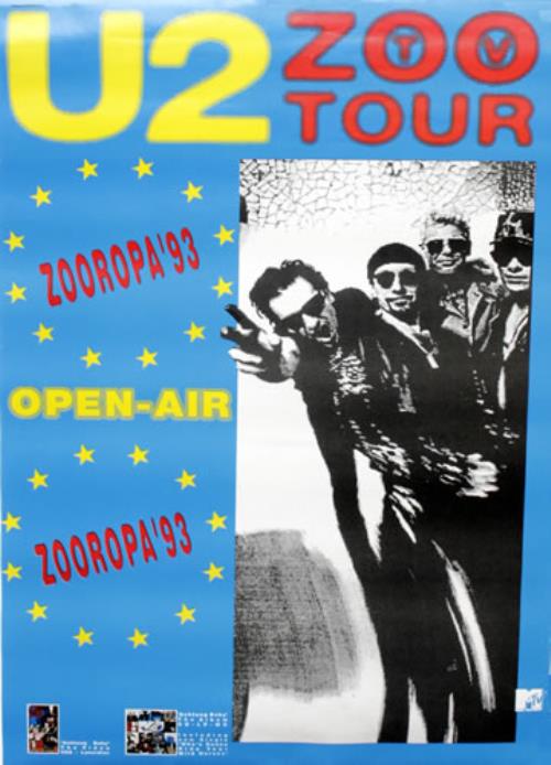 U2 Zoo TV Tour US Promo poster (547757)