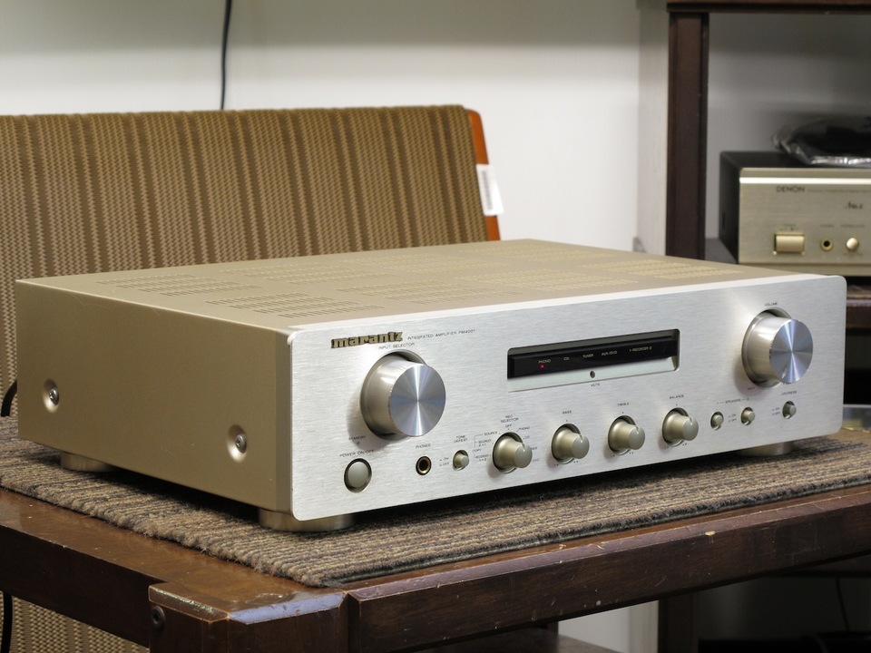 未使用に近いmarantz PM4001 プリメインアンプ元箱、リモコン有り 未