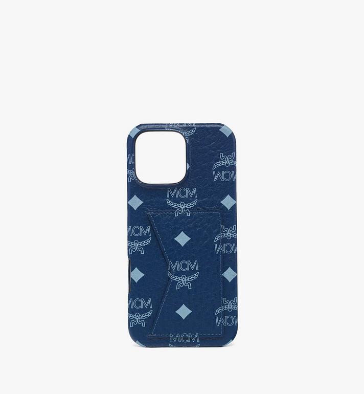 One Size iPhone 16 Pro Max Case in Visetos Blue | MCM ®US