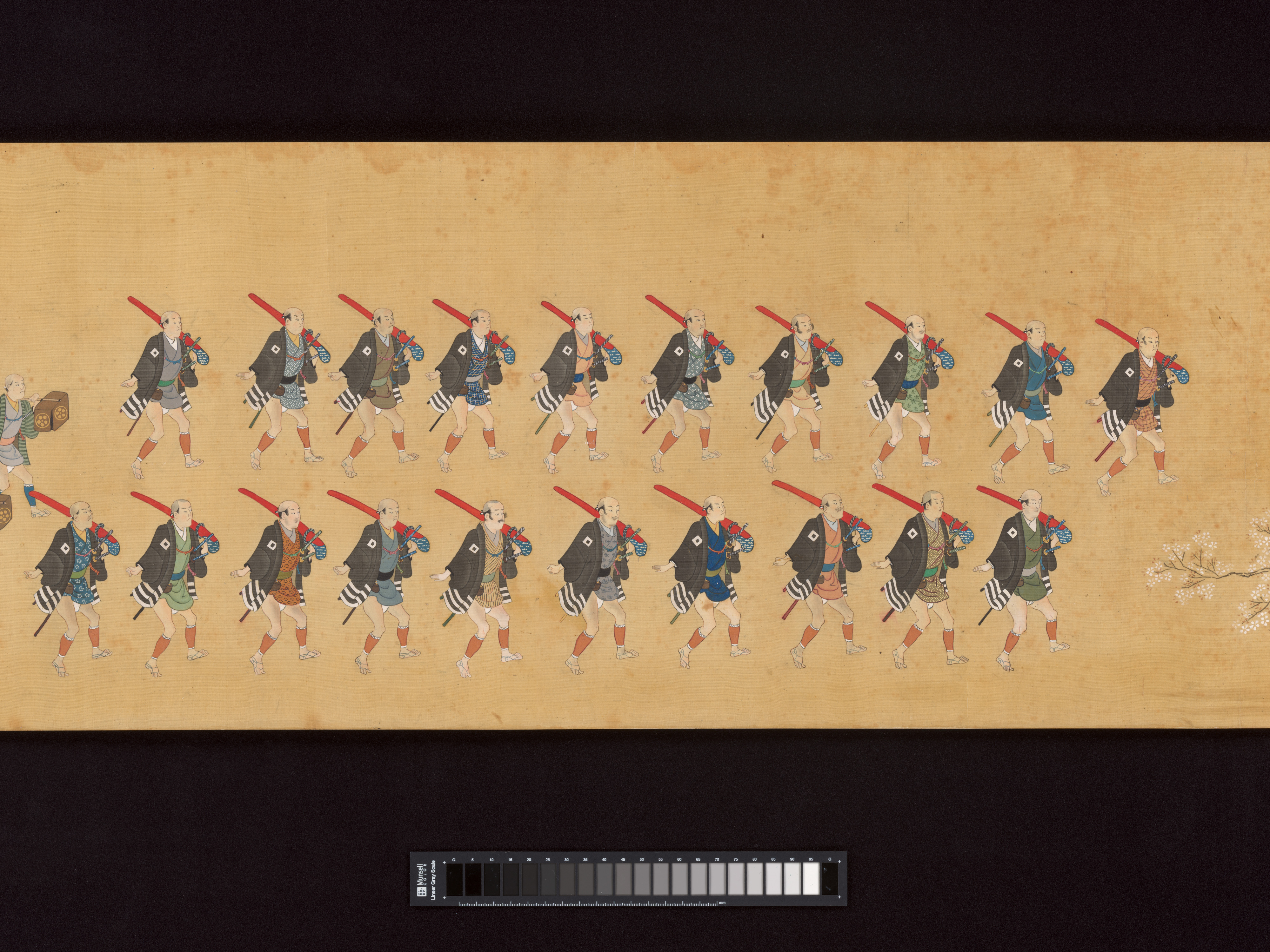 Hishikawa School - Daimyo Procession to Edo - Japan - Edo period