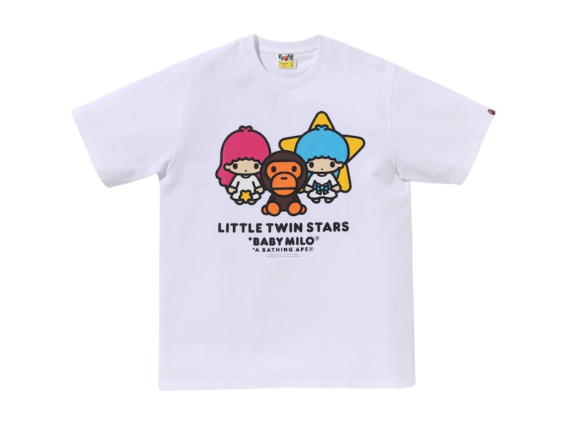 BAPE x Little Twin Stars Baby Milo Tee White Men's - FW24 - US