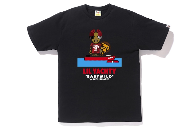 BAPE Baby Milo x Lil Yachty Tee #2 Black Men's - SS19 - US