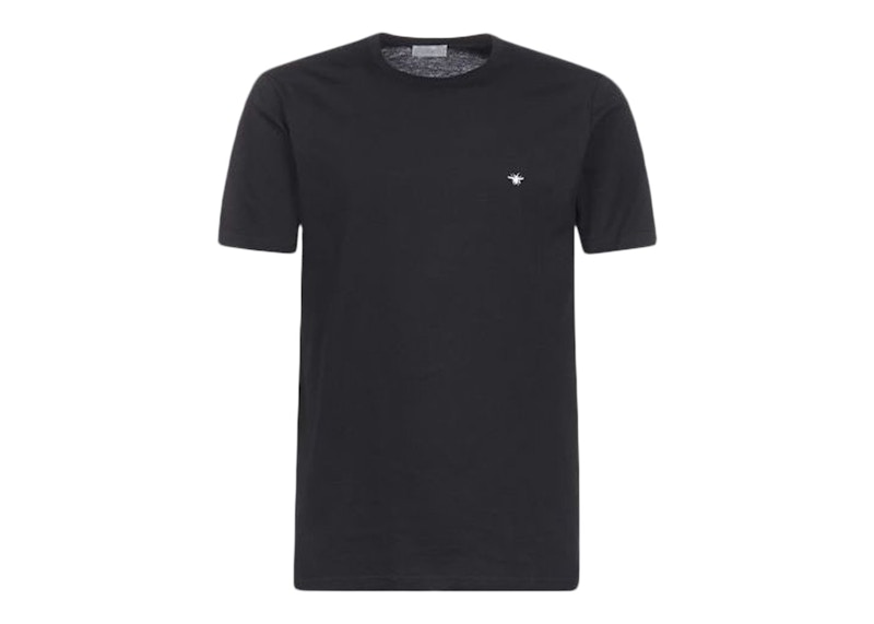 Dior Bee Embroidered T-Shirt Black Men's - US