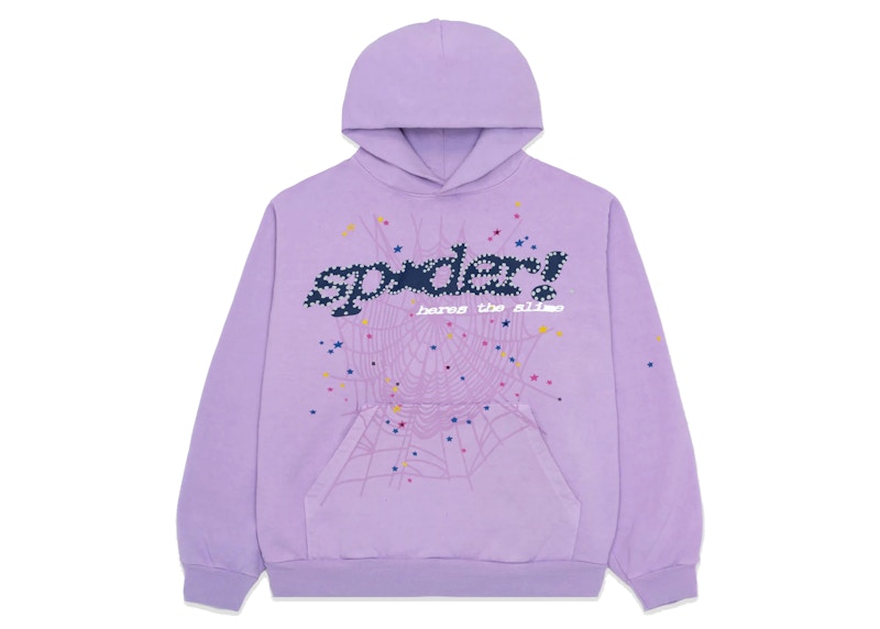 Sp5der Acai Hoodie Purple Men's - SS23 - US