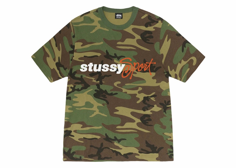 Stussy Sport Script Tee Camo Men's - SS24 - US