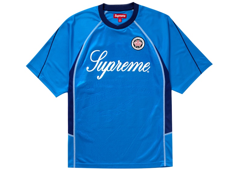 Supreme Jacquard Soccer Jersey Blue Men's - US