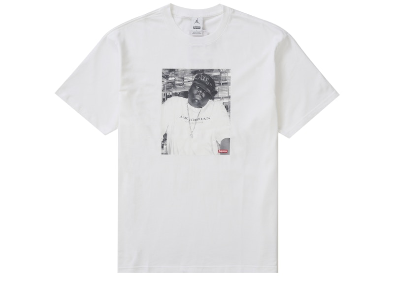 Supreme Jordan Biggie S S Top White Men's - FW24 - US