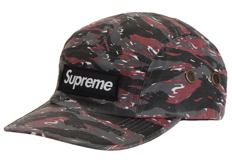 Supreme Military Camp Cap (SS24) Red Tiger Camo - SS24 - US