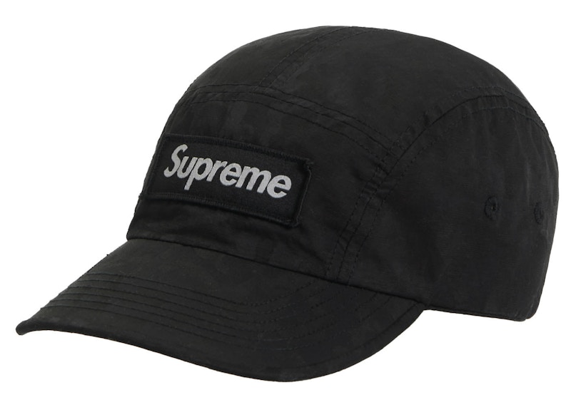 Supreme Overdyed Camo Nylon Camp Cap Black - SS23 - US