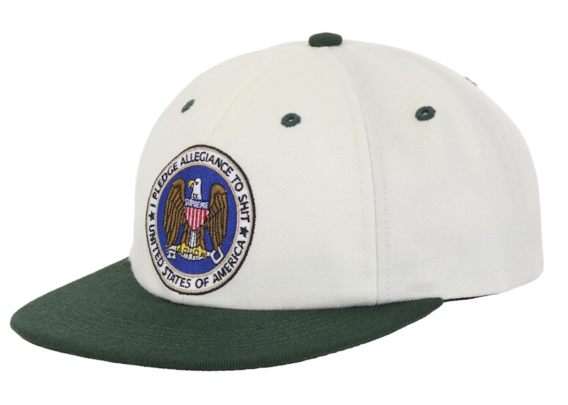 Supreme Pledge Allegiance 6-Panel Cap (FW25) White - FW25 - US