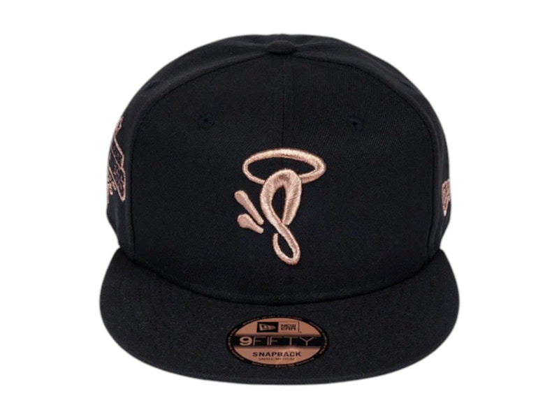 Syna World x New Era 9Fifty Snapback Cap Black/Rose Gold メンズ