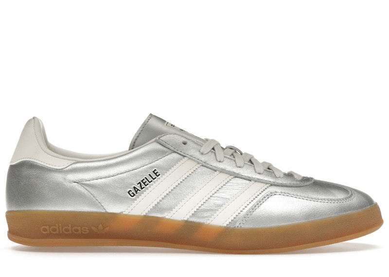 adidas Gazelle Indoor Silver Metallic Core White Men's - JR1206 - US
